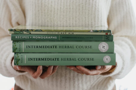 Intermediate textbook set by herbal academy